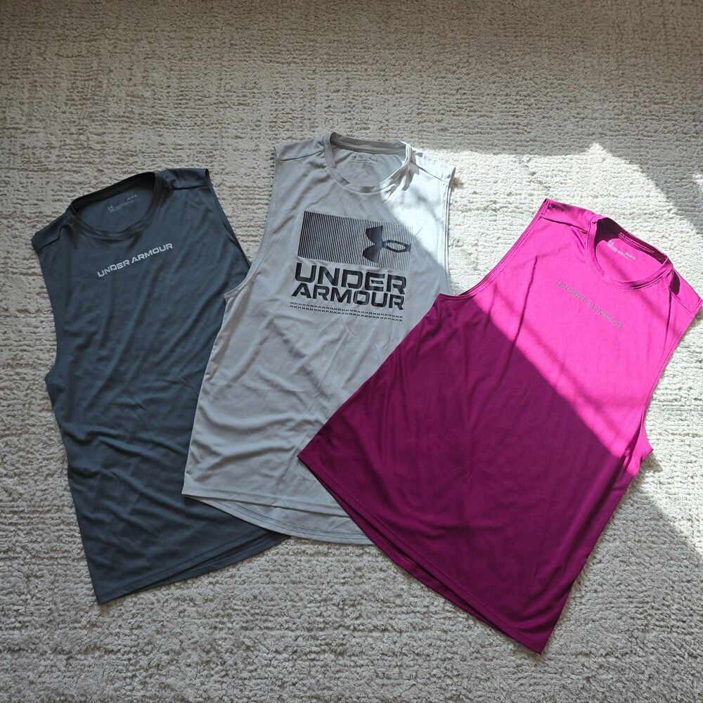 Set of 3 Under Armour Men's Medium Sleeveless Shirts